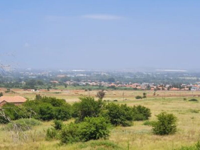 View over Potchefstroom from the holding